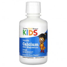 California Gold Nutrition, рідка добавка з кальцієм, магнієм, вітаміном D й цинком для дітей, 473 мл (16 рідк. унцій)
